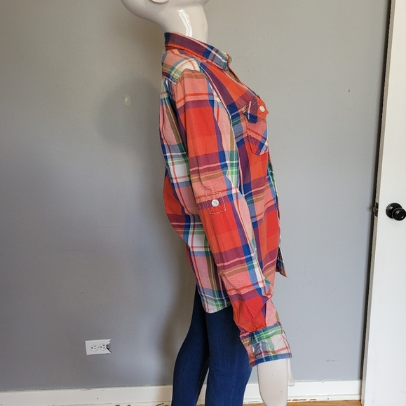 Superdry Colorful Plaid Shirt, VGUC, Size S - Picture 2 of 9